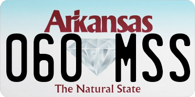AR license plate 060MSS