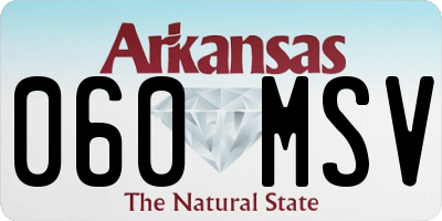 AR license plate 060MSV
