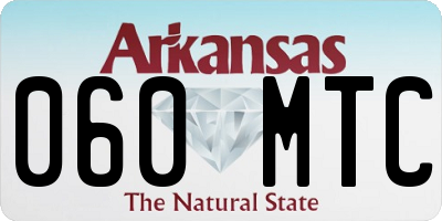 AR license plate 060MTC