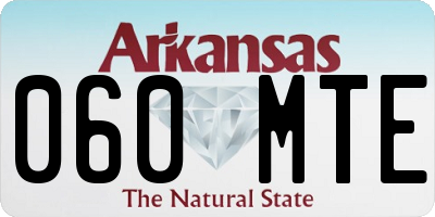 AR license plate 060MTE