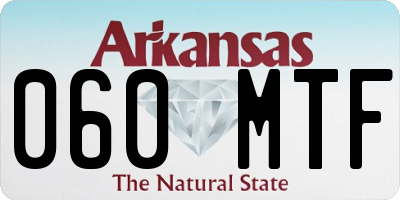 AR license plate 060MTF