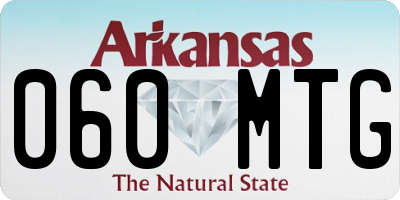 AR license plate 060MTG