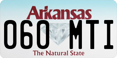 AR license plate 060MTI