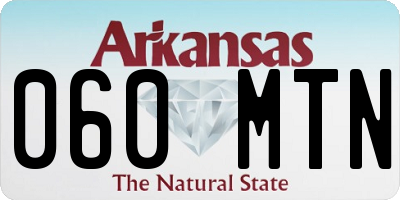 AR license plate 060MTN
