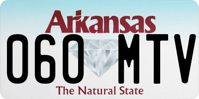 AR license plate 060MTV