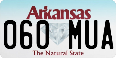 AR license plate 060MUA