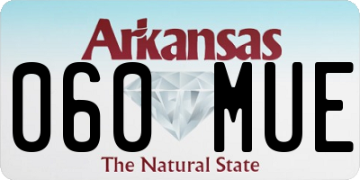 AR license plate 060MUE