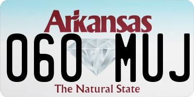 AR license plate 060MUJ