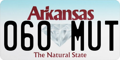 AR license plate 060MUT