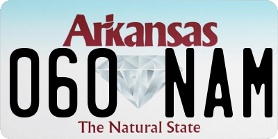 AR license plate 060NAM