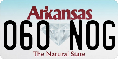 AR license plate 060NOG