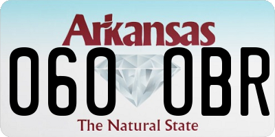 AR license plate 060OBR