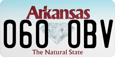 AR license plate 060OBV