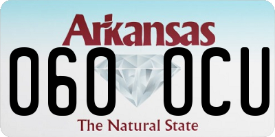 AR license plate 060OCU