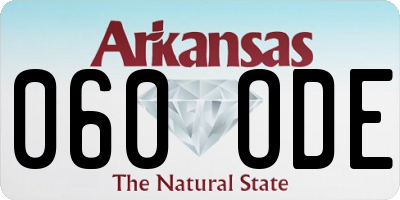 AR license plate 060ODE