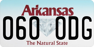 AR license plate 060ODG