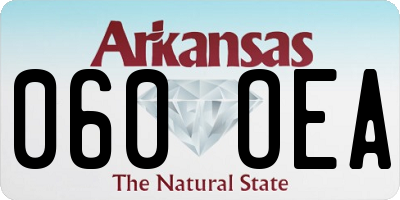AR license plate 060OEA