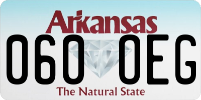 AR license plate 060OEG