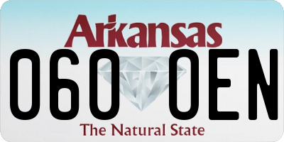 AR license plate 060OEN