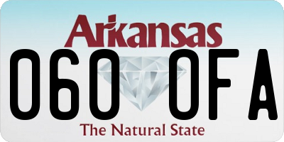 AR license plate 060OFA