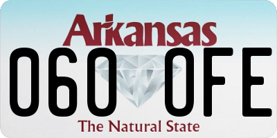 AR license plate 060OFE