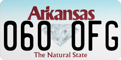 AR license plate 060OFG