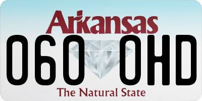 AR license plate 060OHD