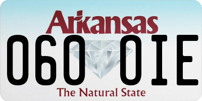 AR license plate 060OIE