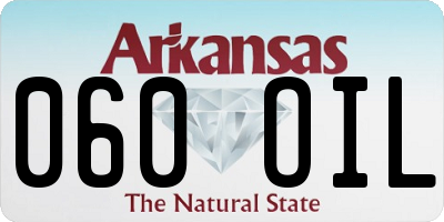AR license plate 060OIL
