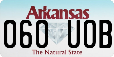 AR license plate 060UOB