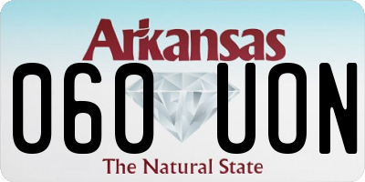 AR license plate 060UON