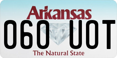AR license plate 060UOT