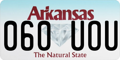 AR license plate 060UOU