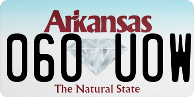 AR license plate 060UOW