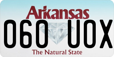 AR license plate 060UOX