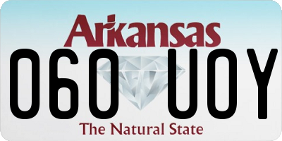 AR license plate 060UOY