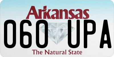AR license plate 060UPA