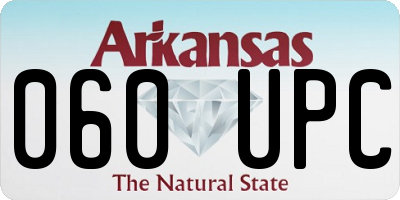 AR license plate 060UPC