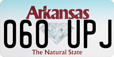 AR license plate 060UPJ
