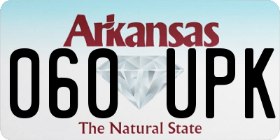 AR license plate 060UPK