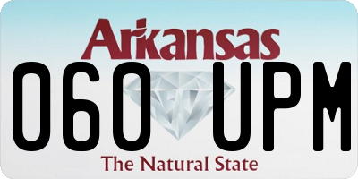 AR license plate 060UPM