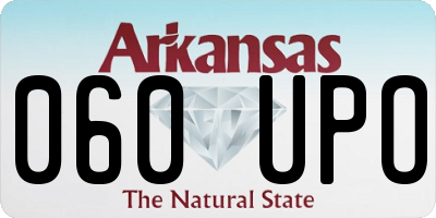 AR license plate 060UPO