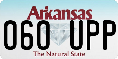 AR license plate 060UPP