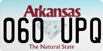 AR license plate 060UPQ