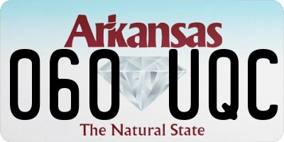 AR license plate 060UQC