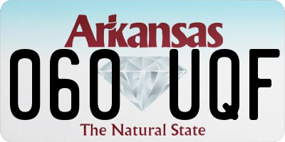 AR license plate 060UQF