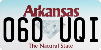 AR license plate 060UQI