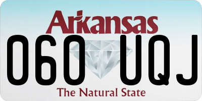 AR license plate 060UQJ