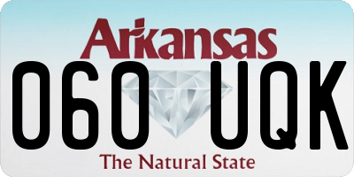 AR license plate 060UQK