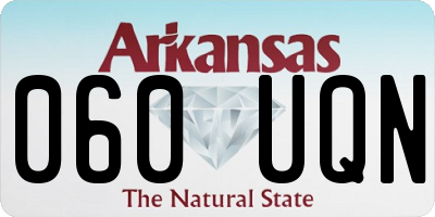 AR license plate 060UQN